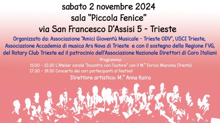 02/11 – INTERNATIONAL CHOIR FESTIVAL TRIESTE